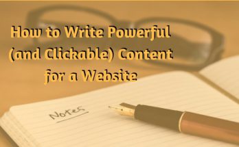 how to write content for a website