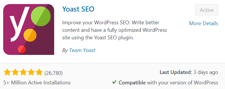 The Yoast SEO Plugin for WordPress