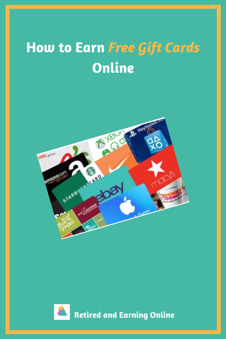 Pinterest Graphic - How to Earn Free Gift Cards Online